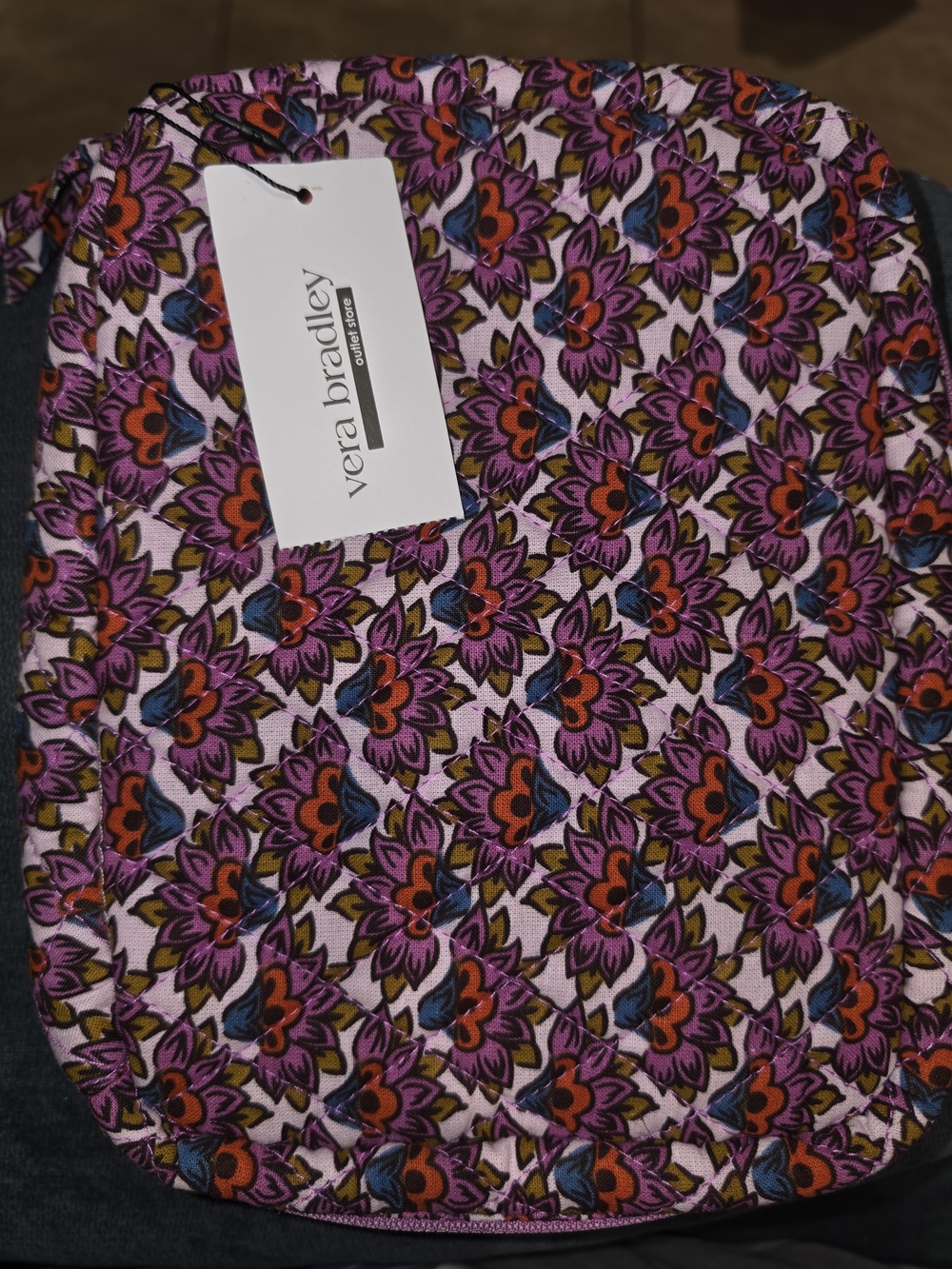 Vera Bradley Quilted Floral Crossbody - Pink, Purple & Orange